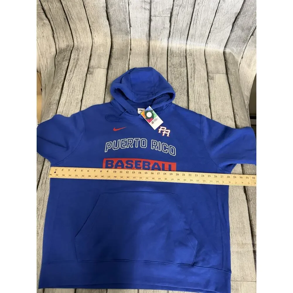 NWT Men’s Nike Puerto Rico Baseball Team 2026 World Baseball Classic Hoodie XXL